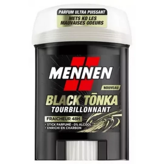 Mennen Déodorant Black Tonka Fraîcheur 48h Stick Large 60 ml