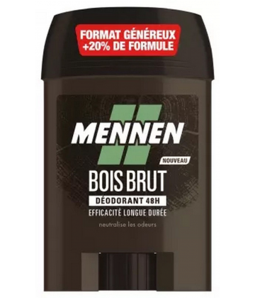 Mennen Déodorant Bois Brut 48h Stick Large 60 ml
