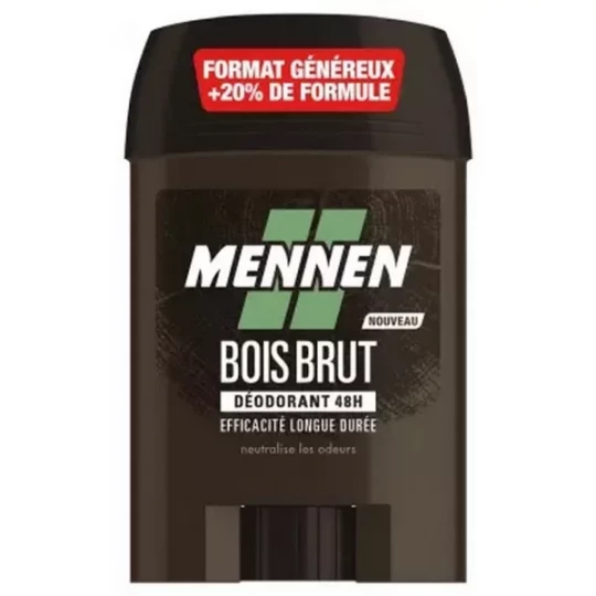 Mennen Déodorant Bois Brut 48h Stick Large 60 ml