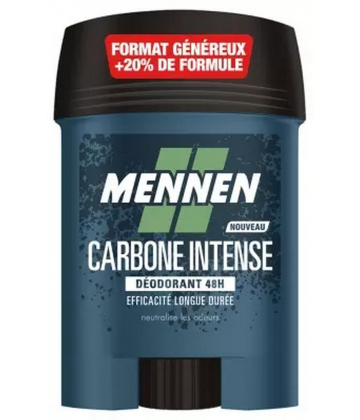 Mennen Déodorant Carbone Intense 48h Stick Large 60 ml