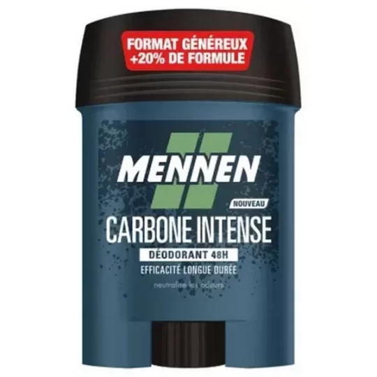 Mennen Déodorant Carbone Intense 48h Stick Large 60 ml