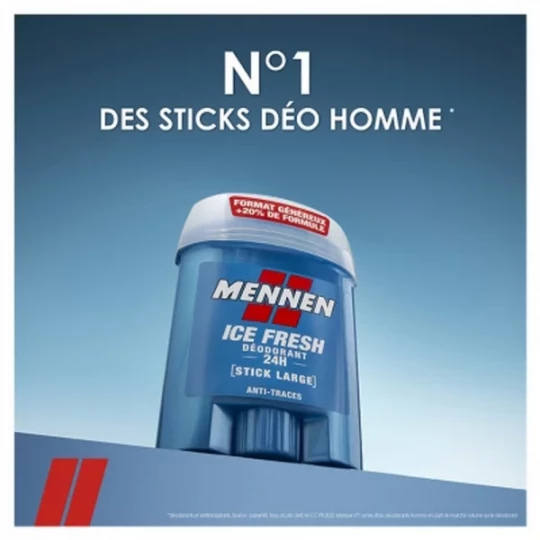 Mennen Déodorant Ice Fresh 24h Stick Large 60 ml - image 4