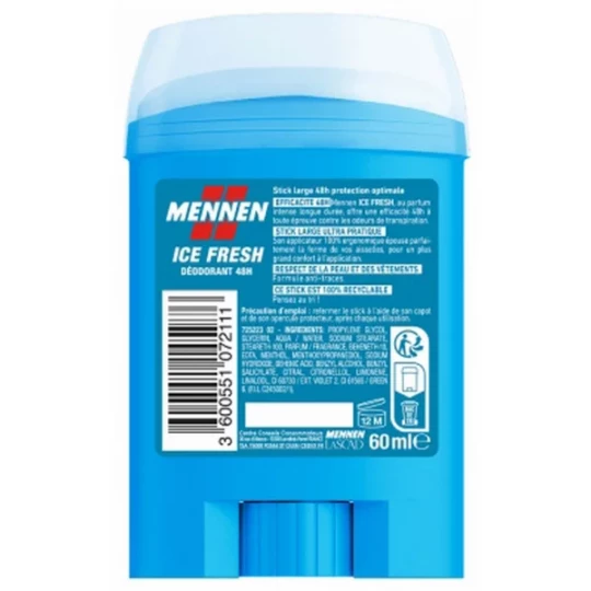 Mennen Déodorant Ice Fresh 24h Stick Large 60 ml - image 5