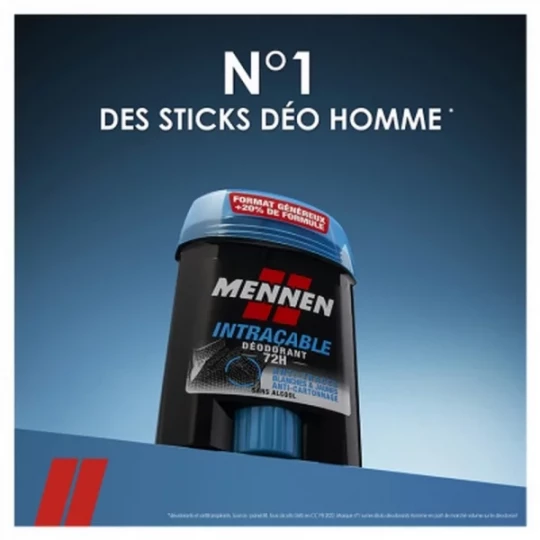 Mennen Déodorant Intraçable 72h Stick large 60 ml - image 3