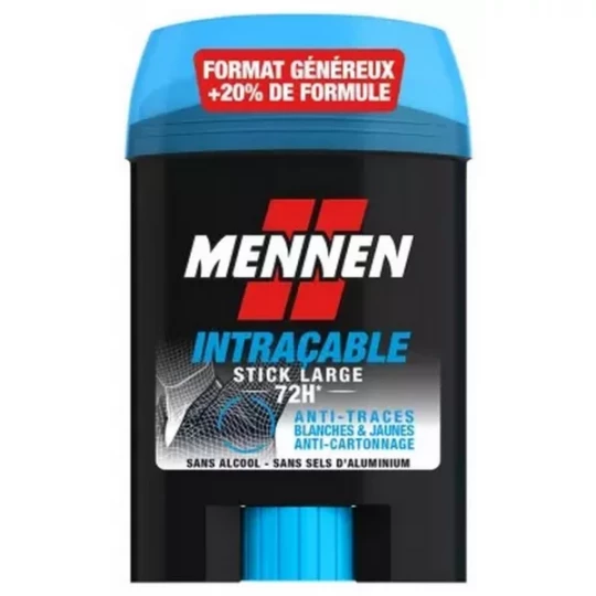 Mennen Déodorant Intraçable 72h Stick large 60 ml