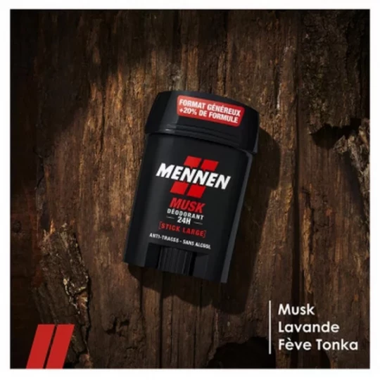 Mennen Déodorant Musk 48h Stick Large 60 ml - image 2