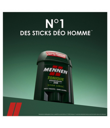 Mennen Déodorant Tonique 24h Stick Large 60 ml