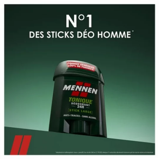 Mennen Déodorant Tonique 24h Stick Large 60 ml - image 3