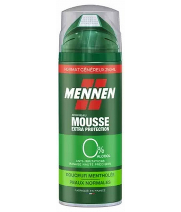 Mennen Mousse de Rasage Extra Protection Douceur Mentholée 200 ml