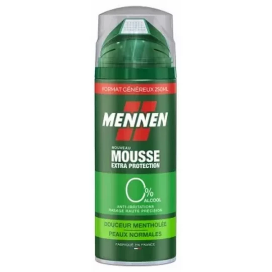 Mennen Mousse de Rasage Extra Protection Douceur Mentholée 200 ml