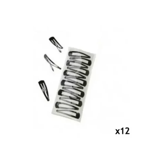 Mezzo Barrettes noires x 12
