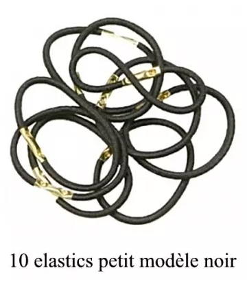 Mezzo Elastiques gaine noir x 10