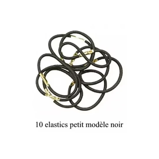 Mezzo Elastiques gaine noir x 10