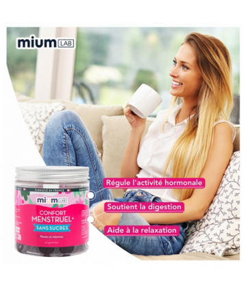 Mium Lab Confort Menstruel Sans Sucres Gummies x 42