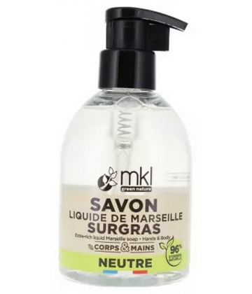 MKL Green Nature Savon Liquide de Marseille Surgras Neutre 300 ml