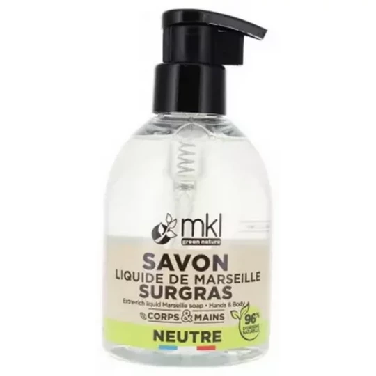 MKL Green Nature Savon Liquide de Marseille Surgras Neutre 300 ml