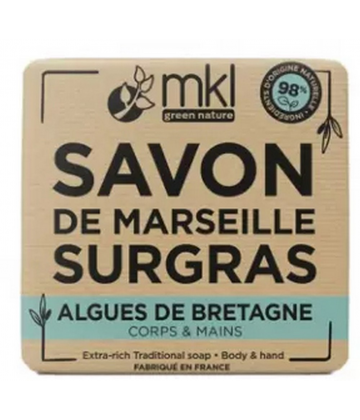 MKL Green Nature Savon de Marseille Surgras Algues de Bretagne 100 g
