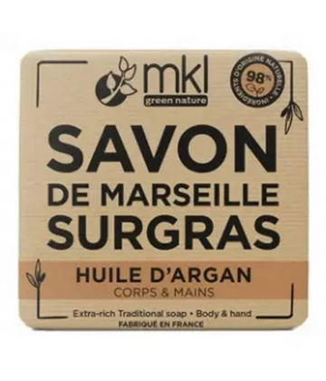 MKL Green Nature Savon de Marseille Surgras Huile d'Argan 100 g