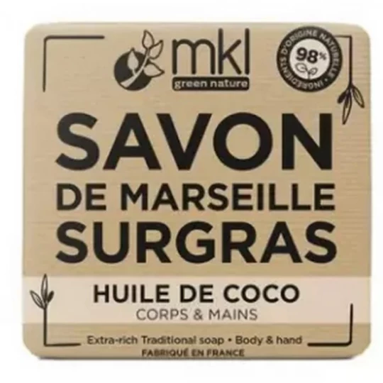 MKL Green Nature Savon de Marseille Surgras Huile de Coco 100 g