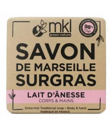 MKL Green Nature Savon de Marseille Surgras Lait d'Ânesse 100 g