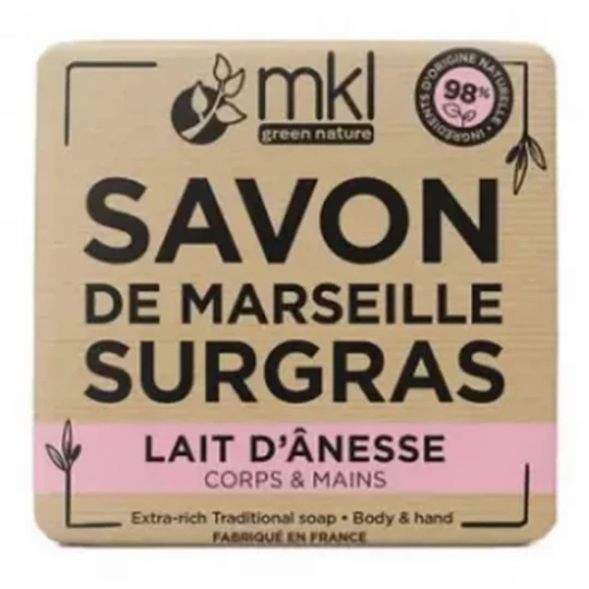 MKL Green Nature Savon de Marseille Surgras Lait d'Ânesse 100 g