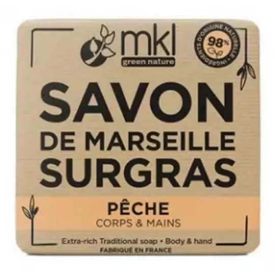 MKL Green Nature Savon de Marseille Surgras Peche 100 g
