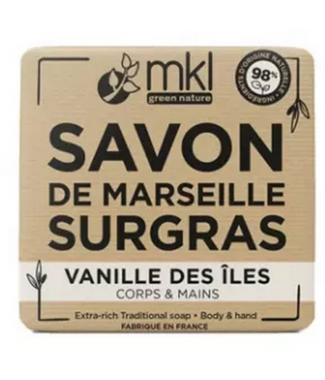 MKL Green Nature Savon de Marseille Surgras Vanille des iles 100 g