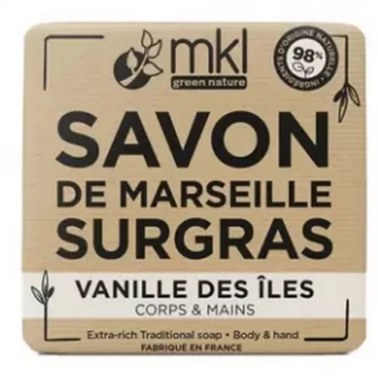 MKL Green Nature Savon de Marseille Surgras Vanille des iles 100 g