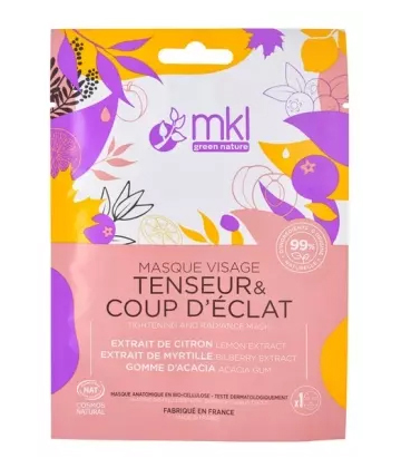 MKL Green Nature Masque Visage Tenseur Coup d'Eclat 10 ml