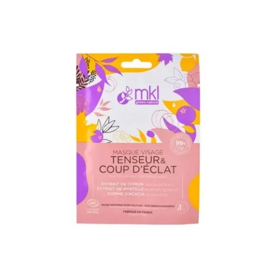 MKL Green Nature Masque Visage Tenseur Coup d'Eclat 10 ml