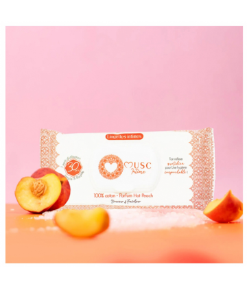 Musc Intime Lingettes Intimes Hot Peach Lingettes x 30