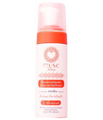 Musc Intime Mousse Nettoyante Intime Hot Peach 150 ml