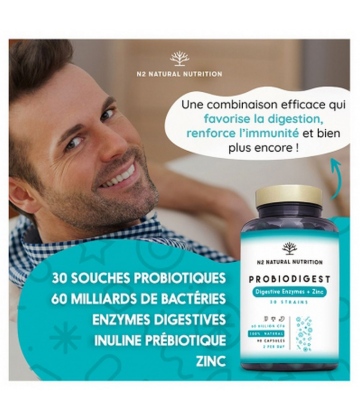 N2 Natural Nutrition ProBiodigest Capsules x 90