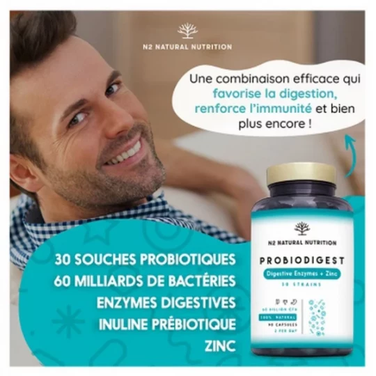 N2 Natural Nutrition ProBiodigest Capsules x 90 - image 2