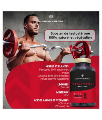 N2 Natural Nutrition Testosterone Booster Capsules x 90