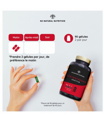 N2 Natural Nutrition Testosterone Booster Capsules x 90
