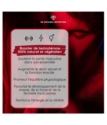 N2 Natural Nutrition Testosterone Booster Capsules x 90