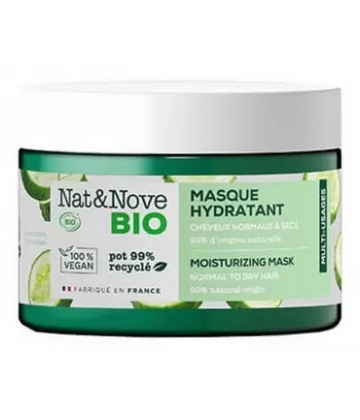 Nat&Nove Bio NAT&NOVE Bio Masque hydratant Certifié Bio Cheveux Normaux à Secs 300 ml