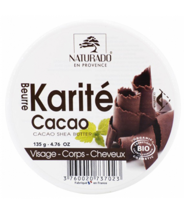 Naturado en Provence Beurre Karité Cacao Bio 135 g