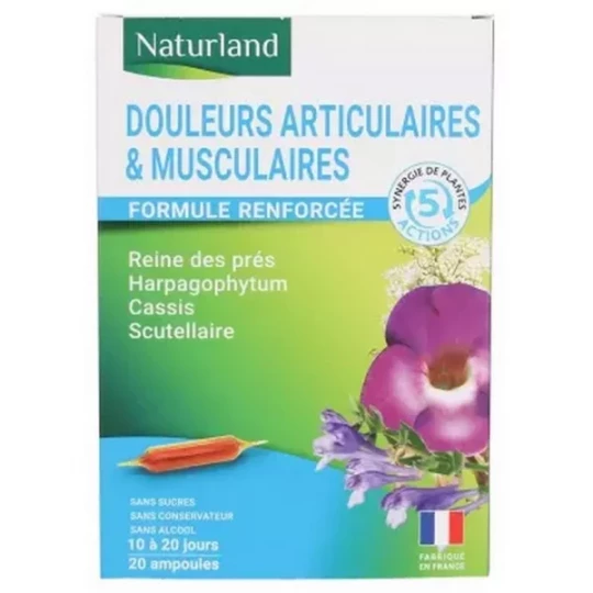 Naturland Douleurs Articulaires et Musculaires Ampoules x 20