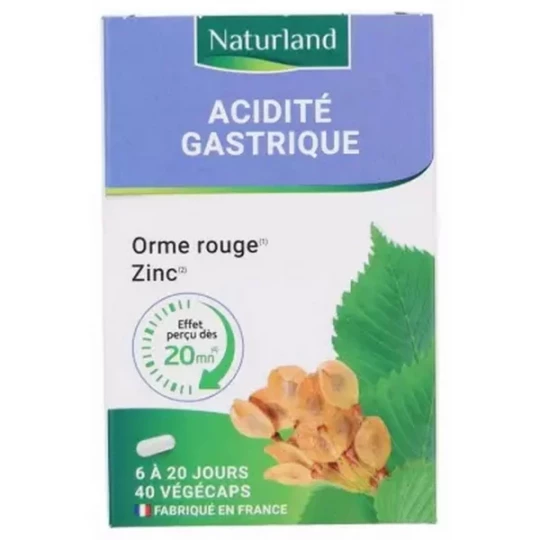 Naturland Acidité Gastrique Végécaps x 40