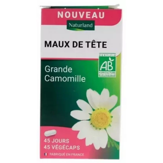 Naturland Maux de Tête Bio Végécaps x io