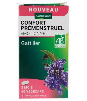Naturland Confort Prémenstruel Émotionnel Bio Végécaps x 60
