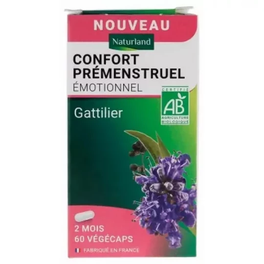 Naturland Confort Prémenstruel Émotionnel Bio Végécaps x 60