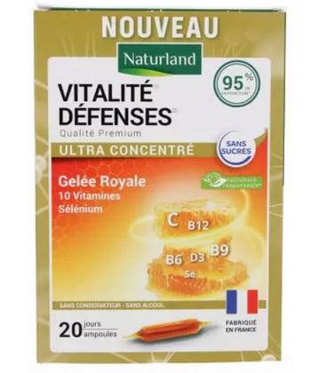 Naturland Vitalité Défenses Ampoules x 20