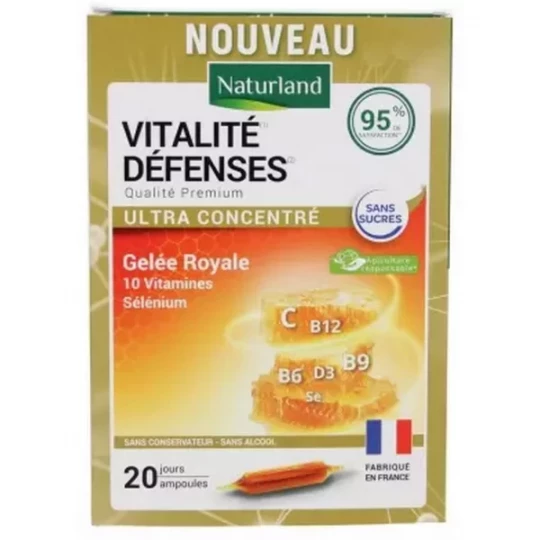 Naturland Vitalité Défenses Ampoules x 20