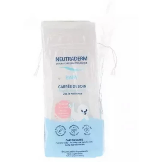 Neutraderm Baby Carrés de Soin Visage & Corps Carrés x 100