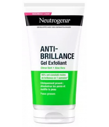 Neutrogena Anti-Brillance Citron Vert Gel Exfoliant 150 ml