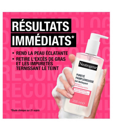 Neutrogena Gel Nettoyant Pureté Pamplemousse 150 ml