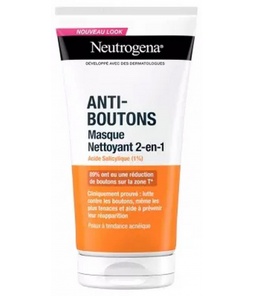 Neutrogena Anti-Boutons 2-en-1 Nettoyant et Masque 150 ml